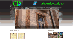 Desktop Screenshot of ahomlokzat.hu